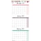 Blueline Calendar, Wal, 3 Mth, 12.25X27 REDC171129 - alternate 1